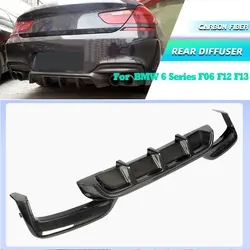 Labio del difusor trasero de fibra de carbono de la serie 6 para BMW F06 F12 F13 M6 M parachoques deportivo 2012-2016 Convertible 640i 650i