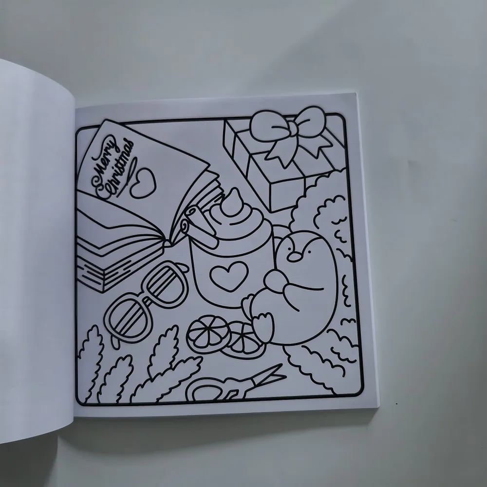 Cute & Cozy Xmas Coloring Book for Adults - a Perfect Gift Christmas Party And Birthday Creative Drawing