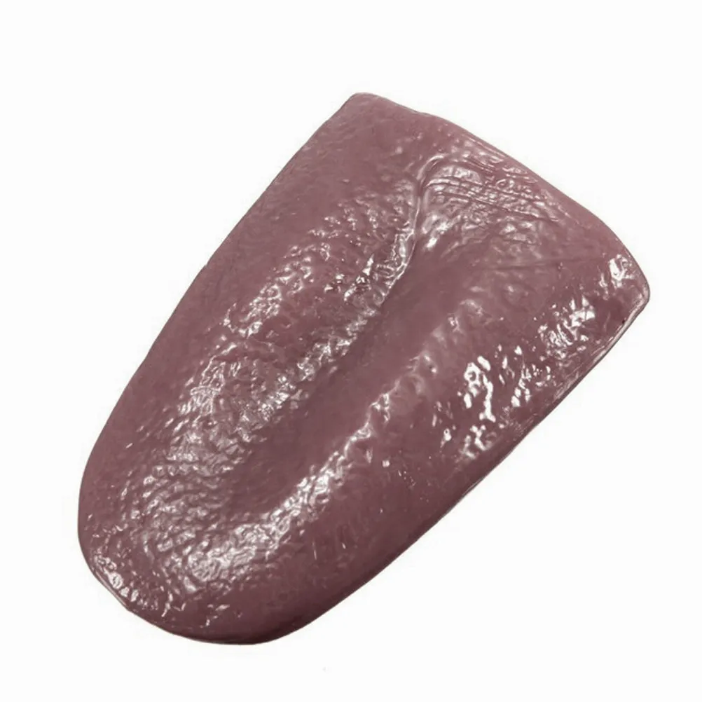 

3Pcs Artificial Tongue Props Rubber Scary Decoration Halloween Festival Party Haunted House Cosplay Tongue Props
