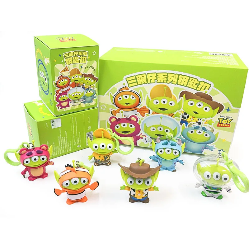 Caja ciega de personajes animados de Disney, muñecos Kawaii de Toy Story, disfraz de extraterrestre, decoraciones de mesa, modelo de dibujos animados, regalo para niños