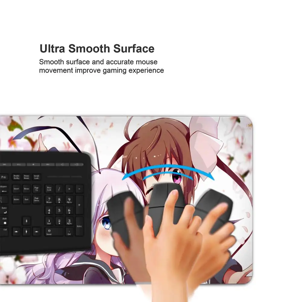 Anime Slow Start Mouse Pad Gamer Keyboard Desk Mat Large Custom XXL Mousepad accessori per ufficio Gaming Anime Girls Mouse Mats