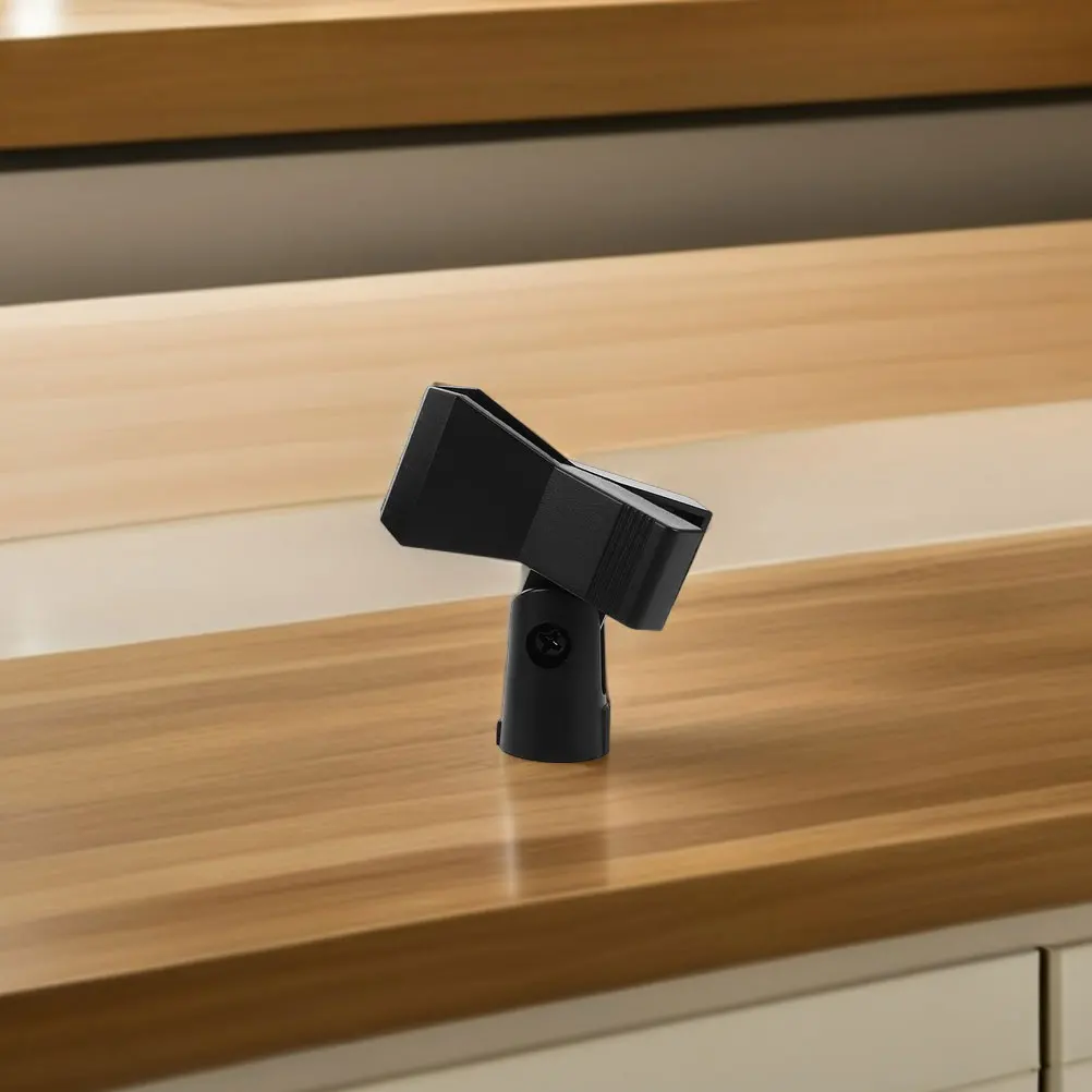 

4 set Microphone Clips For Stands Mic Holder Adapter Universal Wireless Mic Clamp Desktop Mount Spring Loaded U-Shaped Metal