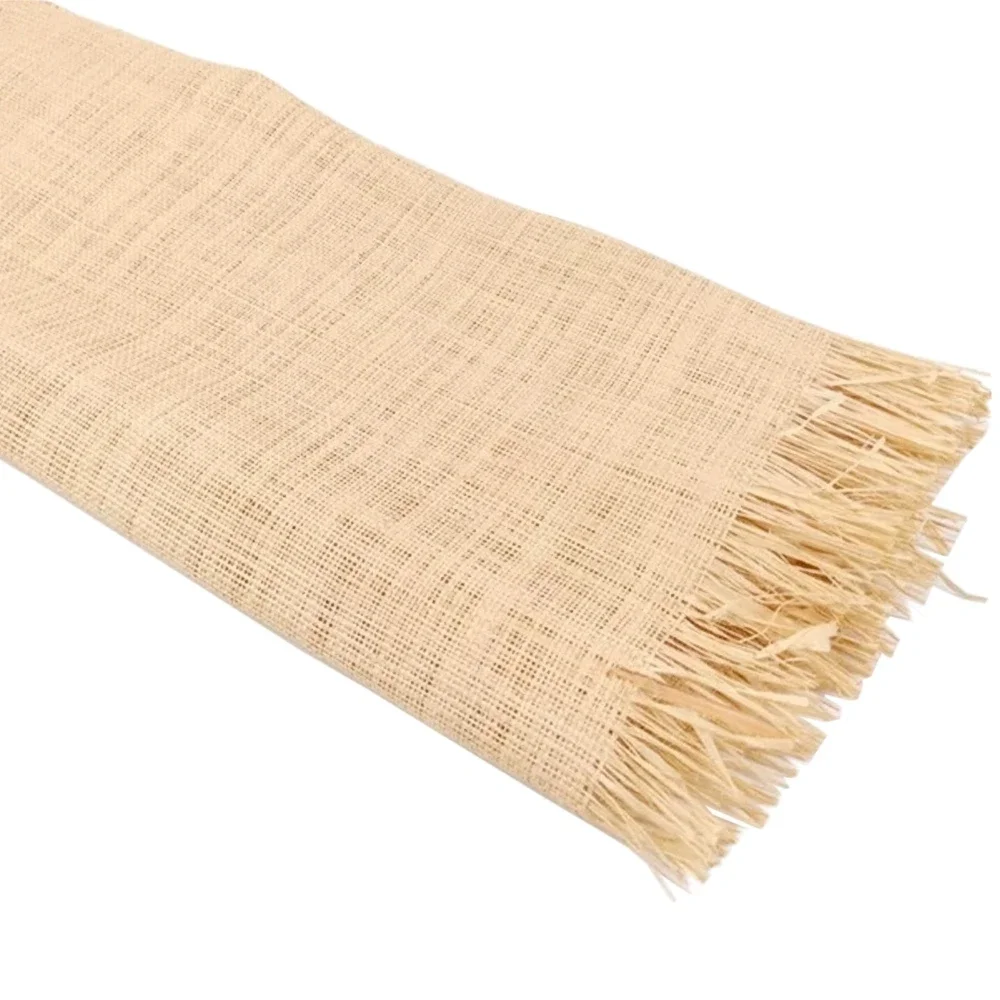 Natural Real Raffia Mat Handmade Weaving Rope Rattan Material Webbing For Home Furniture Chair Table Decoration Like Rattan