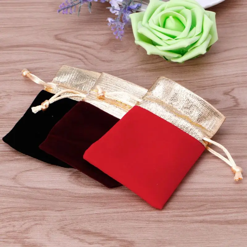 10PCS/set Drawstring Small Gift Bag Jewelry for Storage Necklace