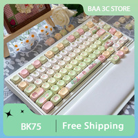 Batknight BK75 The Covenant of The Rose Mechanical Keyboard Tri Mode Smart Wrist Rest Hot-Swap Gasket Gaming Keyboard PC Gift