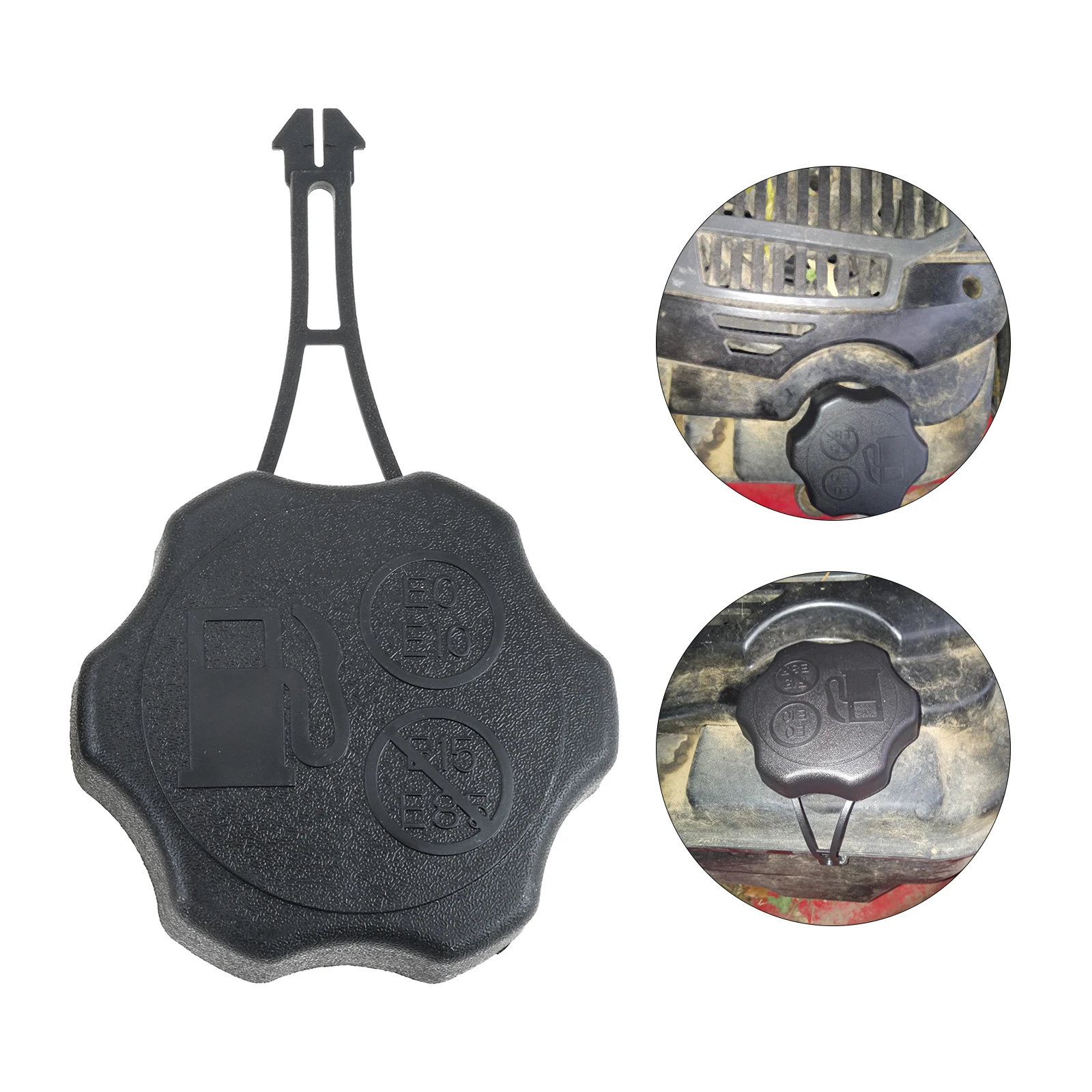 594061 Tapa del tanque de combustible apta para motores Briggs & Stratton 675EXi 725EXi Tapa de gas para cortacésped negra para cortacésped Toro Craftsman Troy Bilt