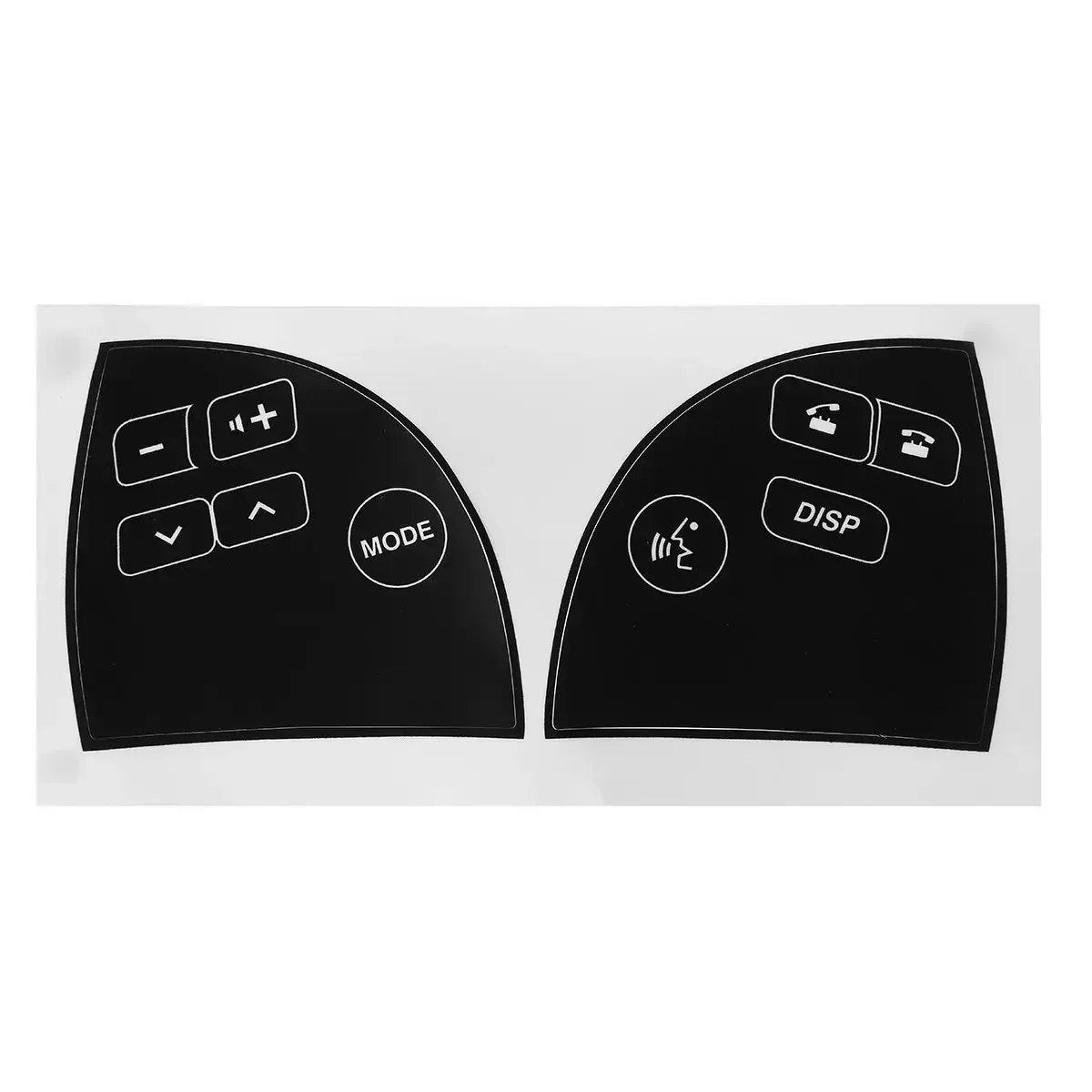 Car Steering Wheel Button Repair Decals Sticker Repair Button Broken Fix Ugly Button For Lexus ES350 2007-2012 New Matte Black