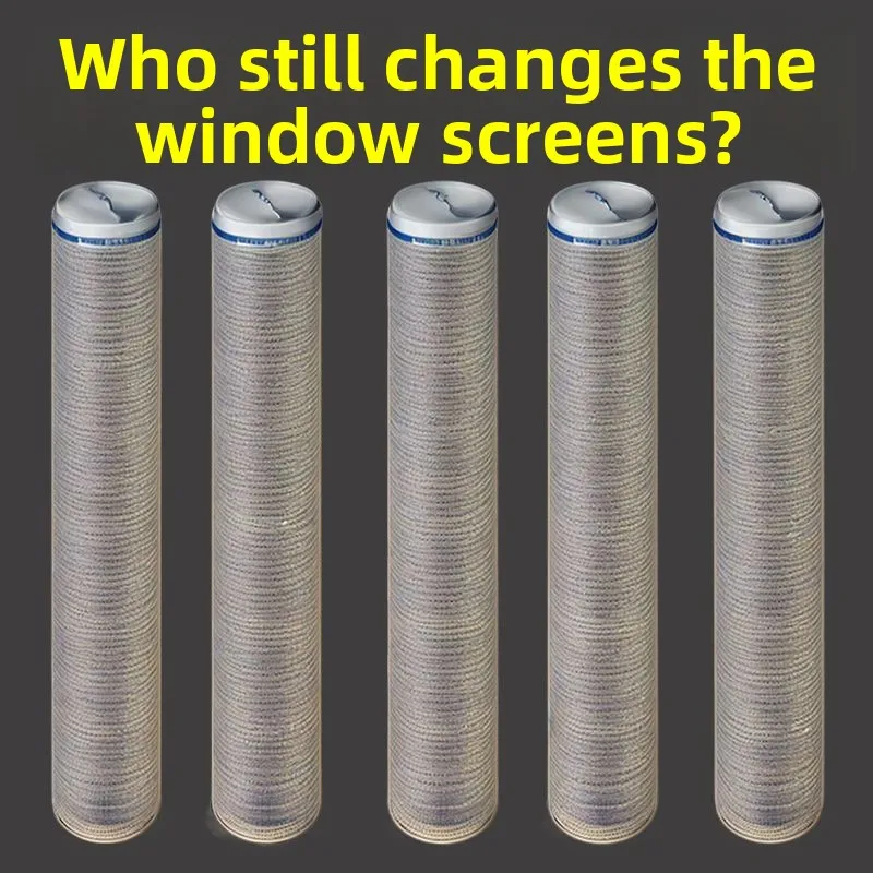 Self-adhesive repair tape for window screens, to patch holes in mosquito nets and large holes, for home use