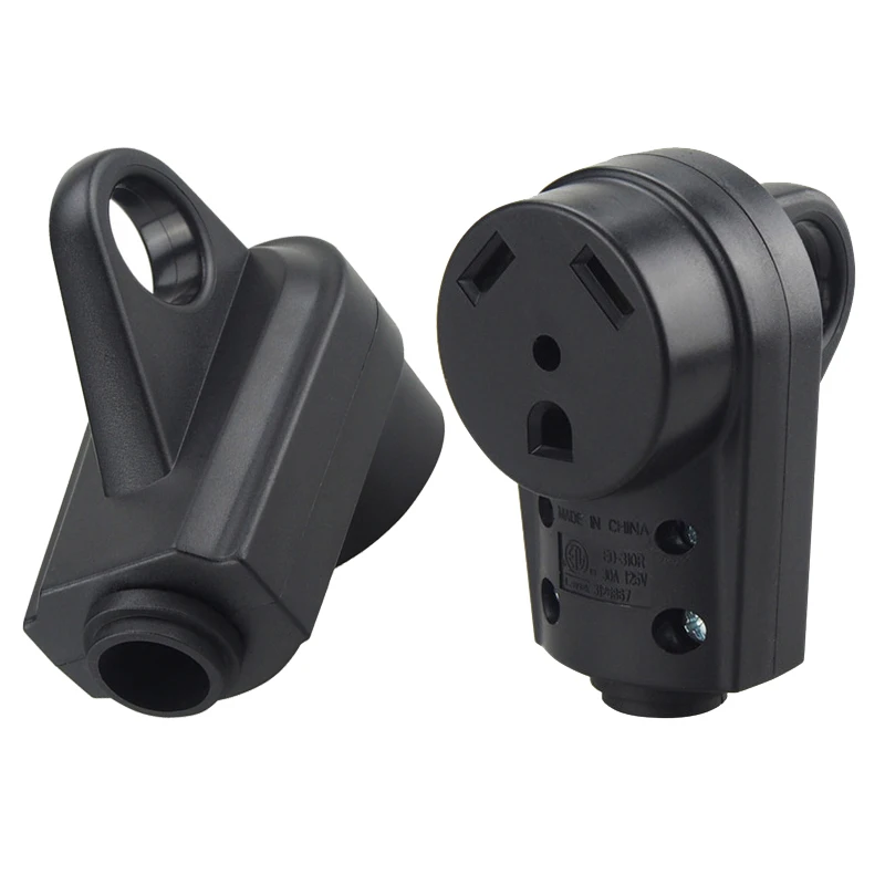 American NEMA TT-30R 30AMP/125V RV three-pin power connector extension cord end high power wiring socket