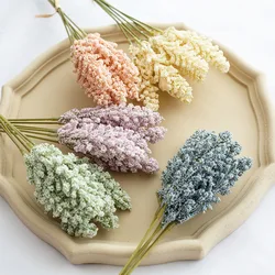 60PCS Artificial Lavender Flowers Artificial Earhead Flower for Home Wedding Decor Spring Garden Farmhouse Porch Pot Window Box