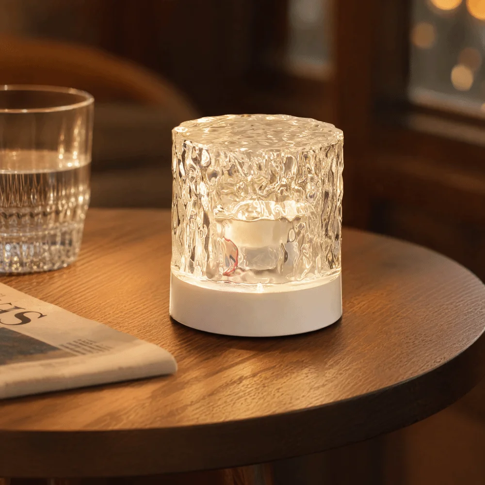360 Degree Rotation Water Wave Night Light Dynamic USB Powered Atmosphere Table Lamp Galaxy Light Projector Party Ambiance