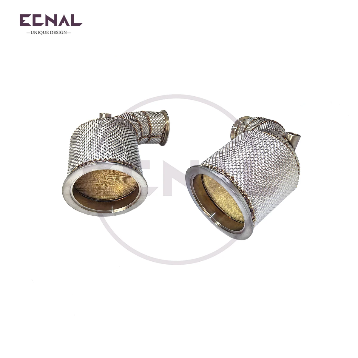 

Ecnal Exhaust for 2019-2023 Porsche Panamera 971 2.9T SS304 Opf No Engine Light Exhaust Downpipe Exhaust Pipe with Insulator