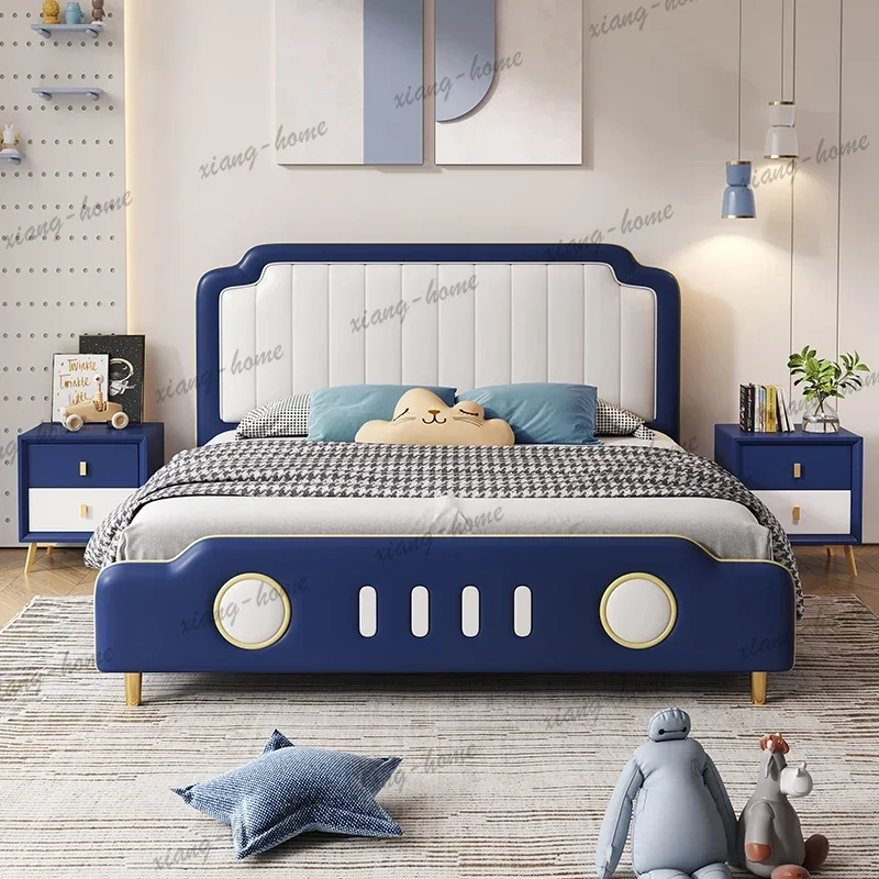 Luxuce Simple Kids Beds Safety Expandable Normal Custom Single Kids Bed Princess Girls Design Lettino Per Bambini Furniture Home