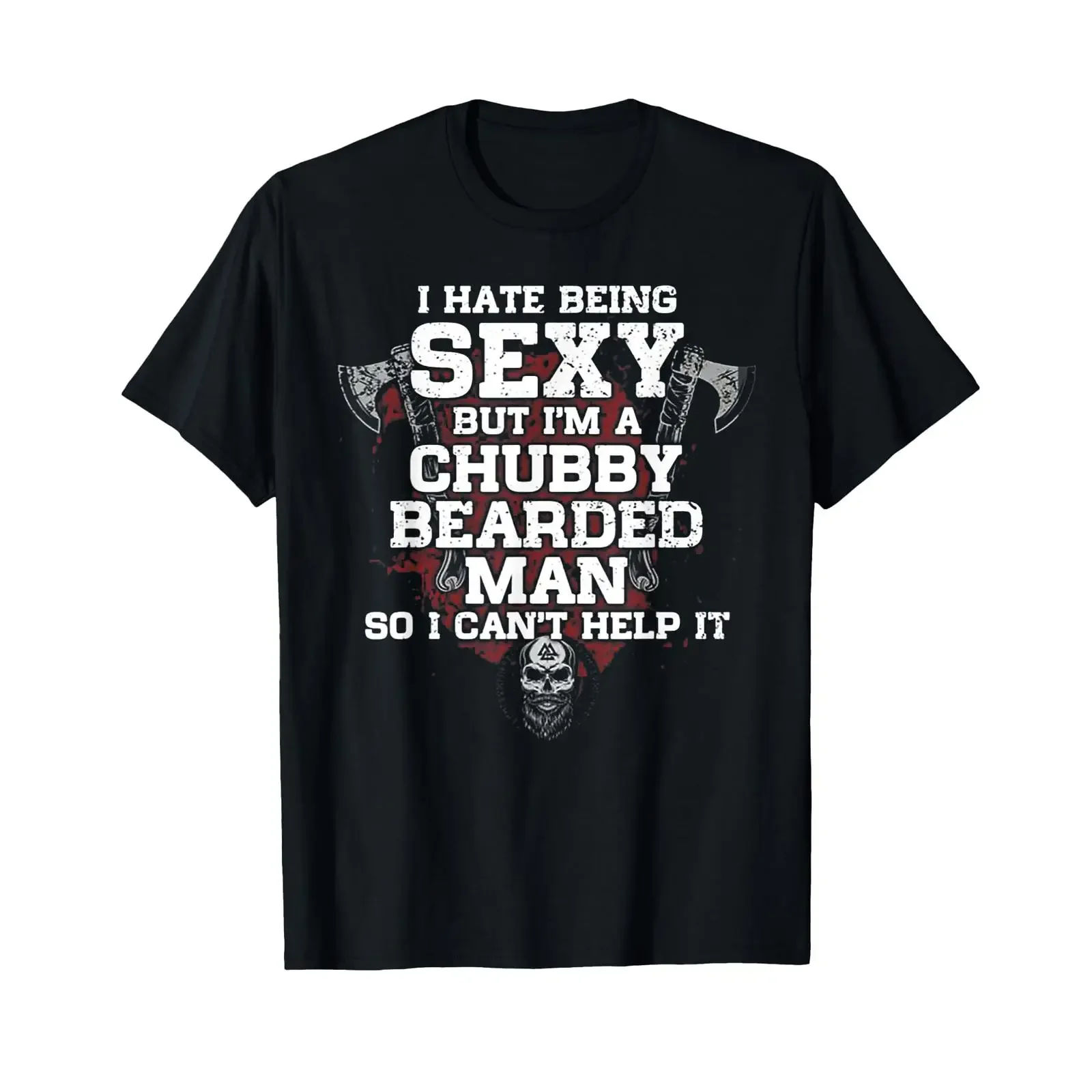 I Hate Being Sexy But I'm A Chubby Bearded Man T Shirt Small vintage Washed streetwear Comfortable Breathable Slightly