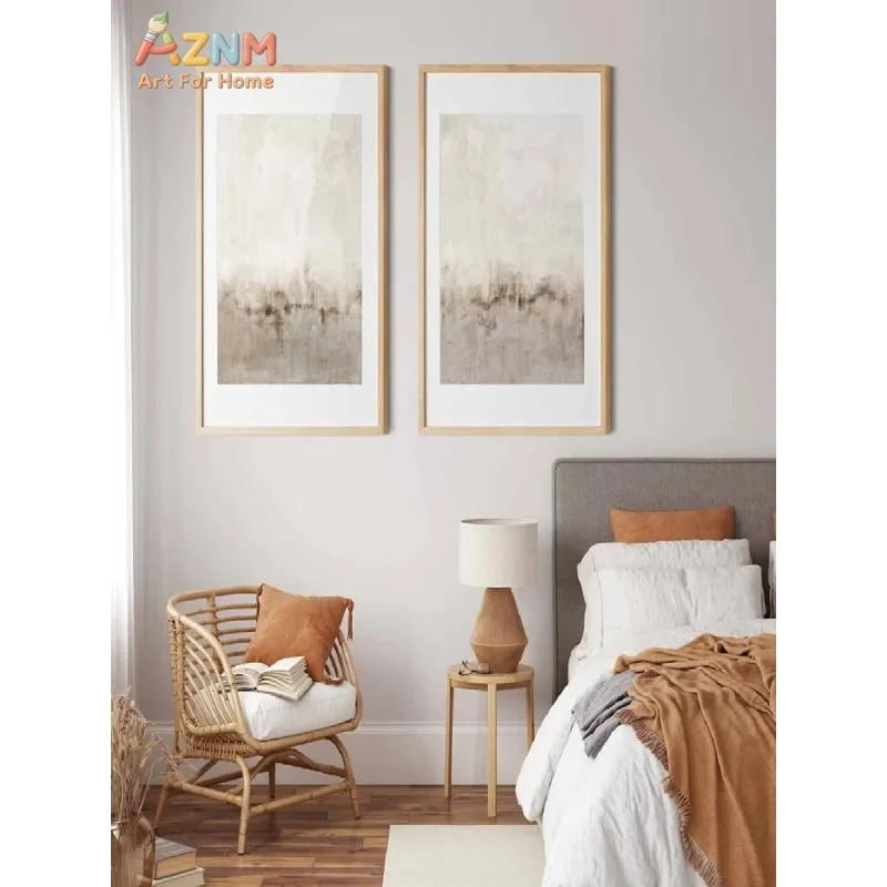 Modern Minimalist Nordic Art Canvas Painting  Abstract Simple Neutral Landscape Gallery Wall Art Posters  Prints for Home Decor