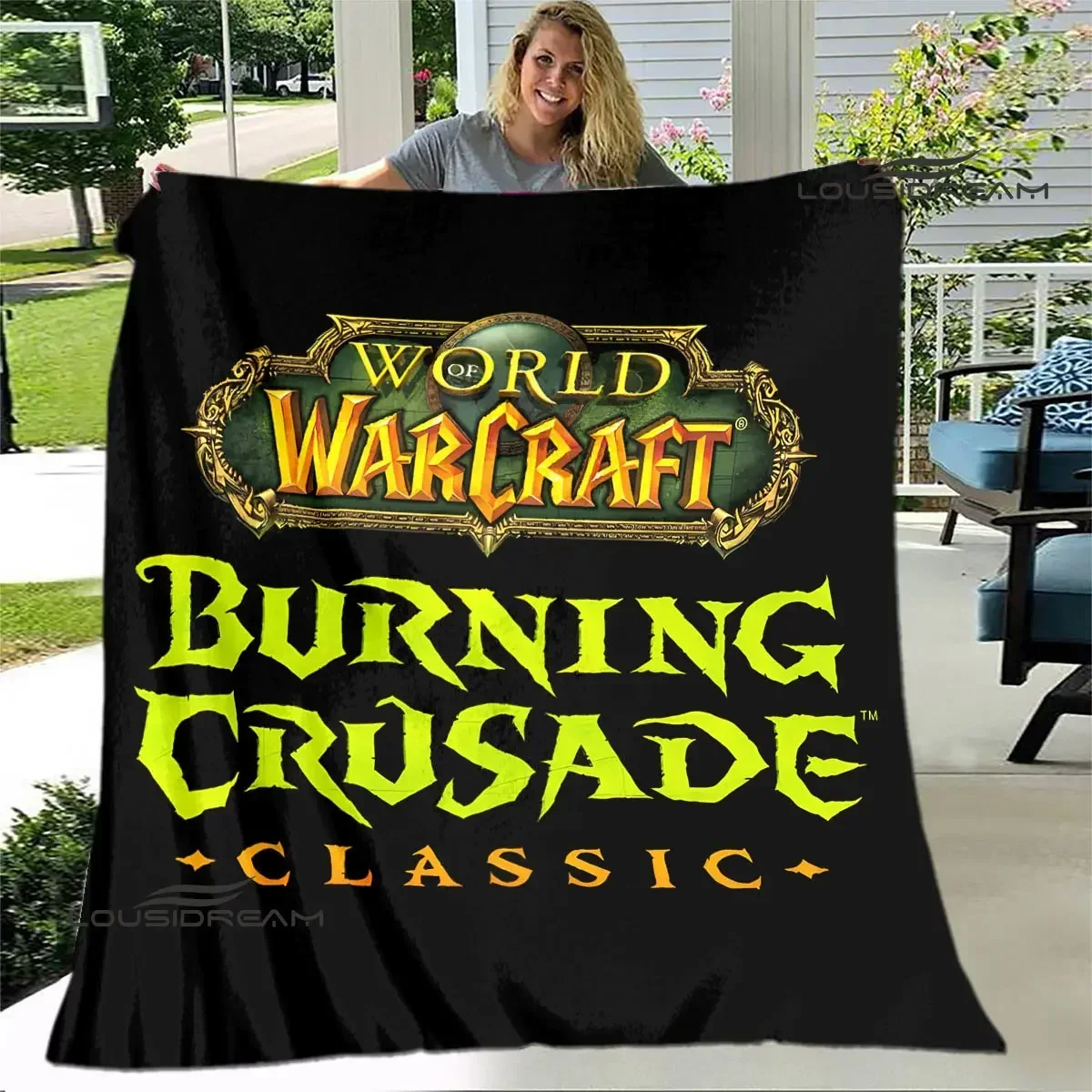

Game World of Warcraft Printed Blanket blankets for beds Flange Warm blanket Home travel blankets bed linings birthday gift