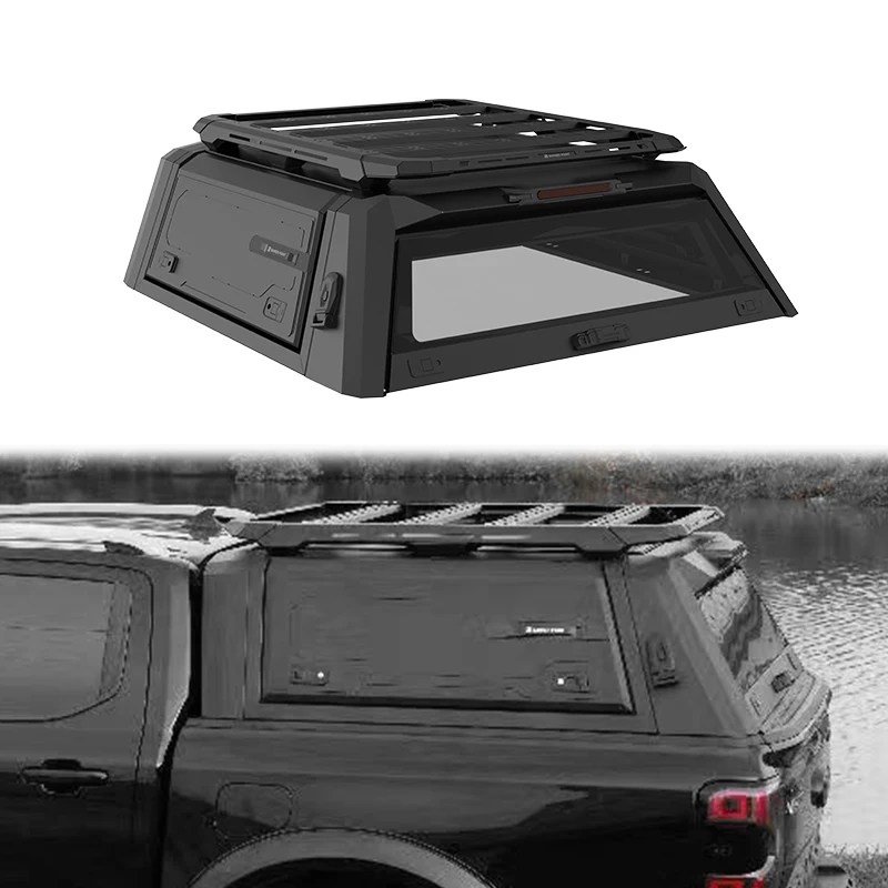 

4x4 навес для внедорожного грузовика, задний жесткий верх, водонепроницаемый, из алюминиевого сплава, стальной, пикап, кемпер, навес для автомобиля с стойкой для Ford Ranger T9