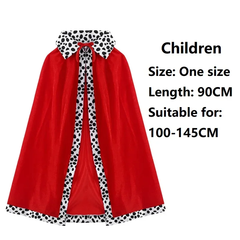 SN55Хэллоуин Плащ Косплей Король и Принц Батьки Дети Вечеринка Представление Красный, Синий, Фиолетовый Рождественский Плащ Шаль$@1w