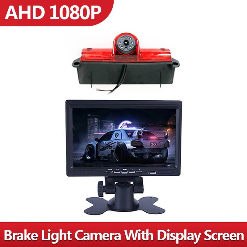 

AHD 1080P Brake Light Reverse Camera With 7 Inch Car Monitor Display Screen For Chevrolet GM Express Chevy Savana Cargo VAN