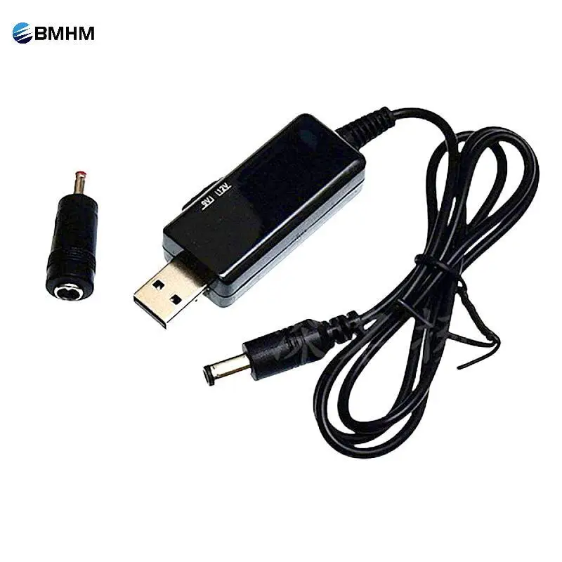 USB Boost Converter DC 5V to 9V 12V USB Step-up Converter Cable   3.5x1.35mm Connecter For Power Supply/Charger/Power Converter