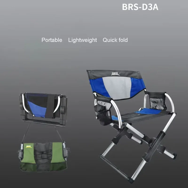 Wholesale Ultralight Satchel Director Chair Outdoor Fishing Portable Folding Aluminum Alloy Beach Camping Equipment