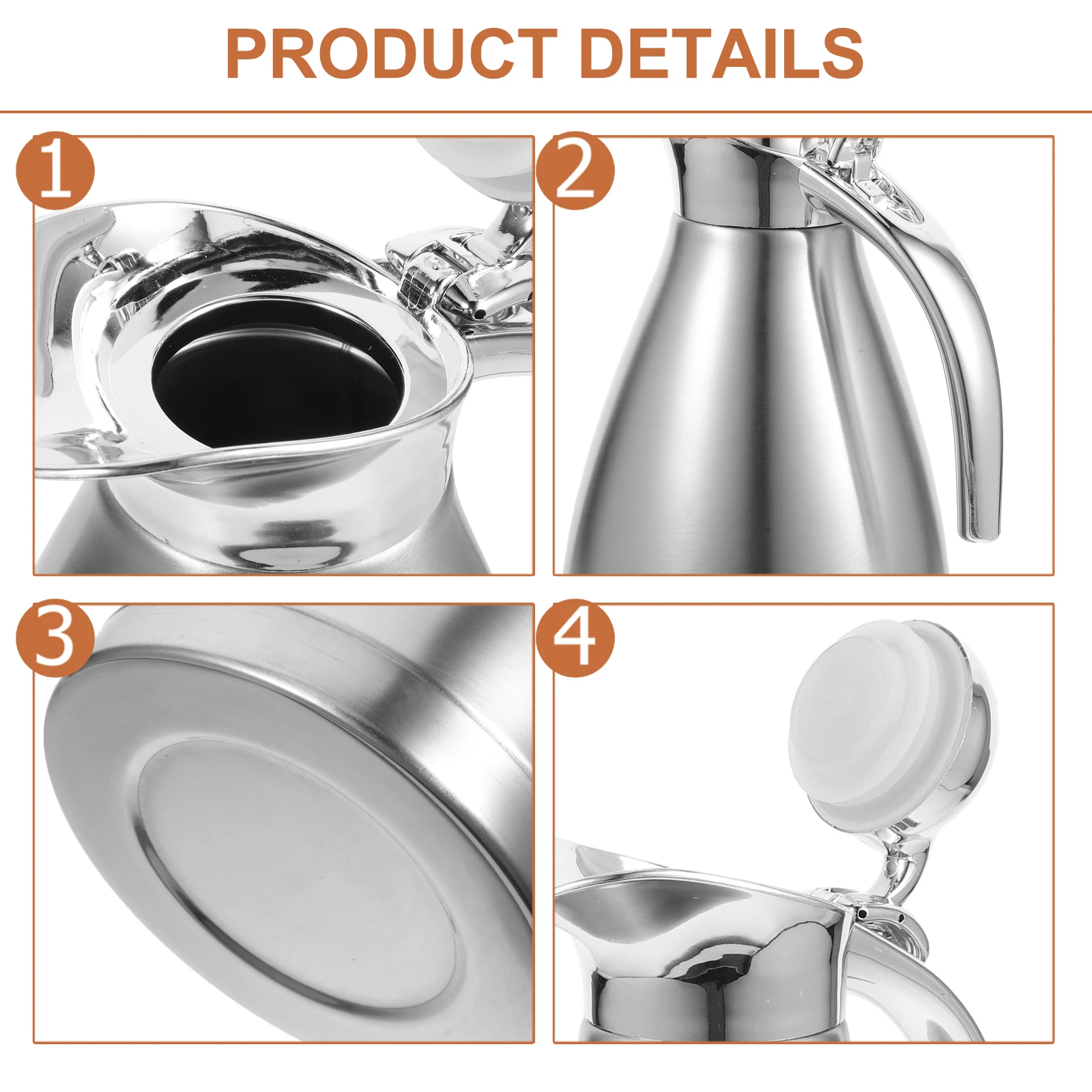 

Stainless Steel Cold Water Jug Large Capacity Insulated Thermal Bottle Leak-Proof Travel Home Office Use Kitchen Barware