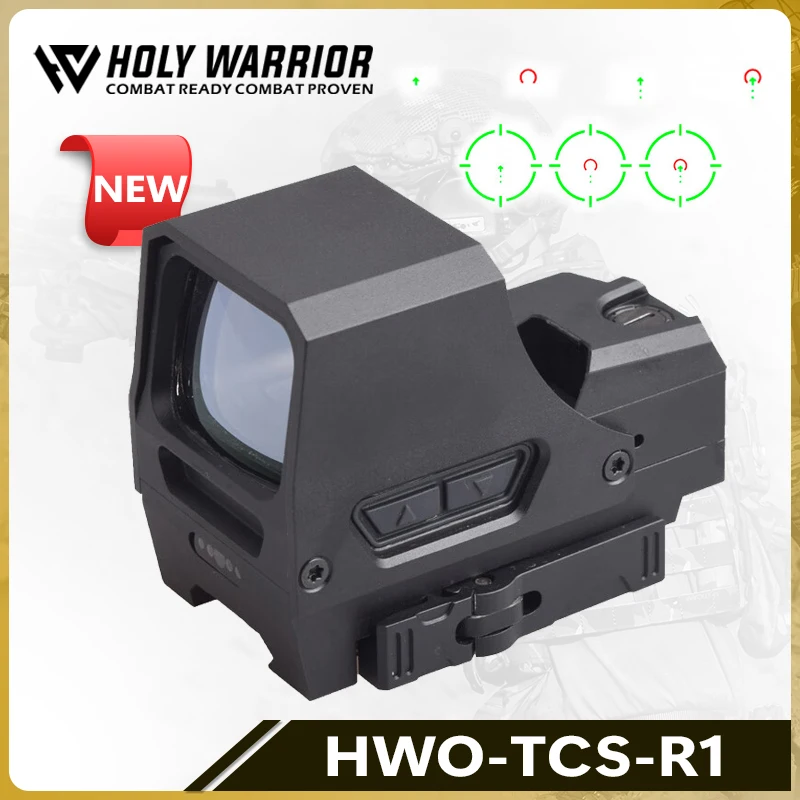 

NEW 2024 Holy Warrior TCS HWO R1 Red Dot Sight Multiple Reticle Metal Hunting Scope with QD 20mm Rail Picatinny Mount