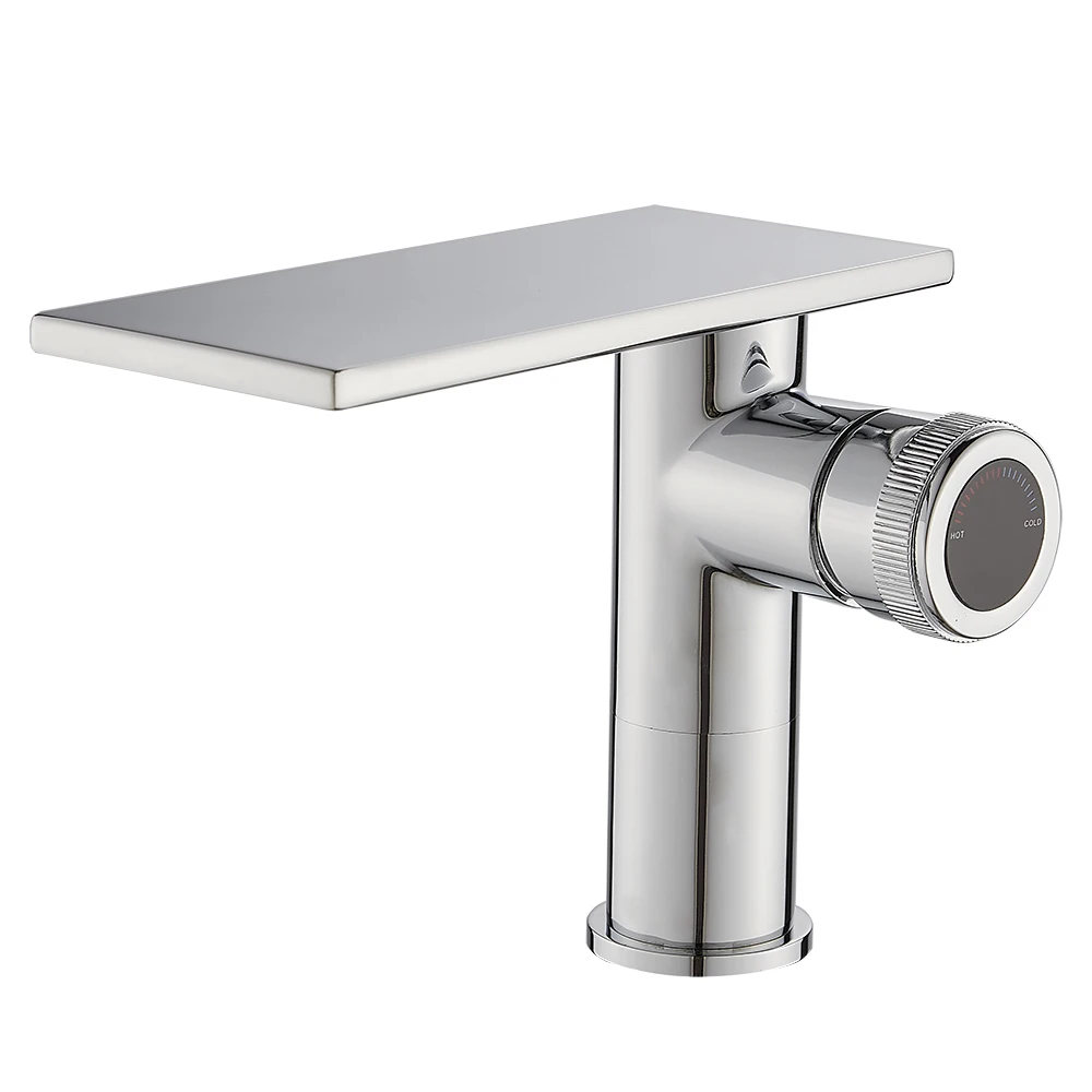 Badkamer Waterval Wastafel Wastafel Kraan Zwarte Kranen Messing Bad Kraan Warm & Koud Water Mengkraan Vanity Tap Badrandcombinaties Wastafel kraan