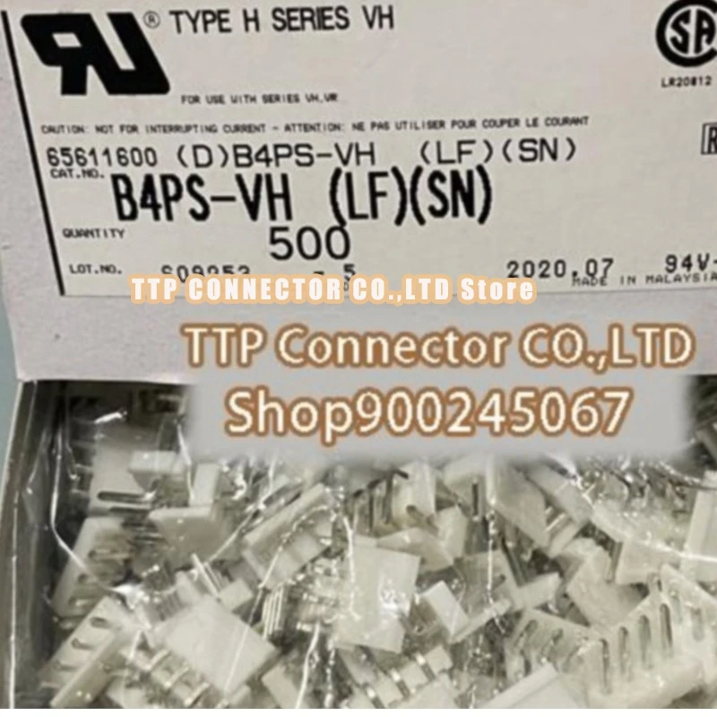 20pcs/lot Connector B4PS-VH 4PIN 3.96MM Leg width 100% New and Origianl