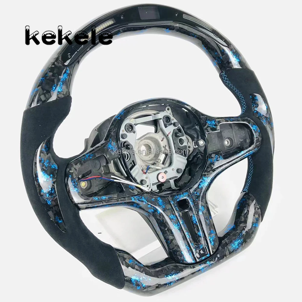 Suitable for BMW Azure Forged Carbon Fiber LED Intelligent Display Steering Wheel G20 G30 G21 G23 G26 G80 G82 G87 G05 G06