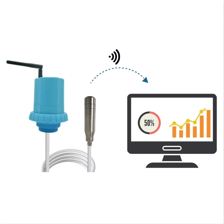 

Sigfox LoRaWAN NB-IoT GPRS 4G CNDINGTEK OEM long range Fuel level monitoring DF556 wireless fuel level sensor