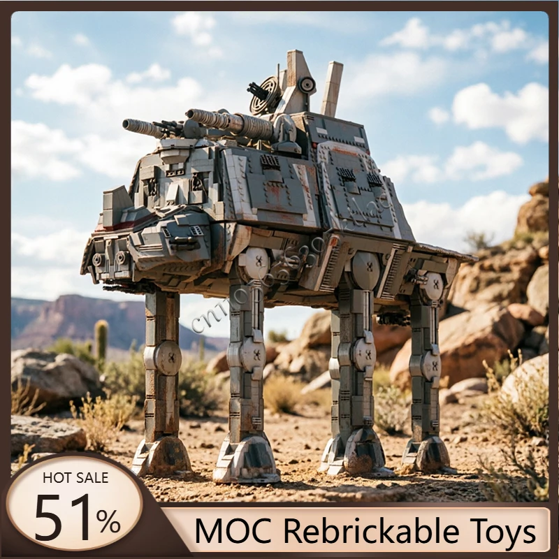

7631 pcs Moc Star Battle All Terrain Tactical Command Walker Model Building Blocks Bricks Creative Assembly Educational Toy Gift