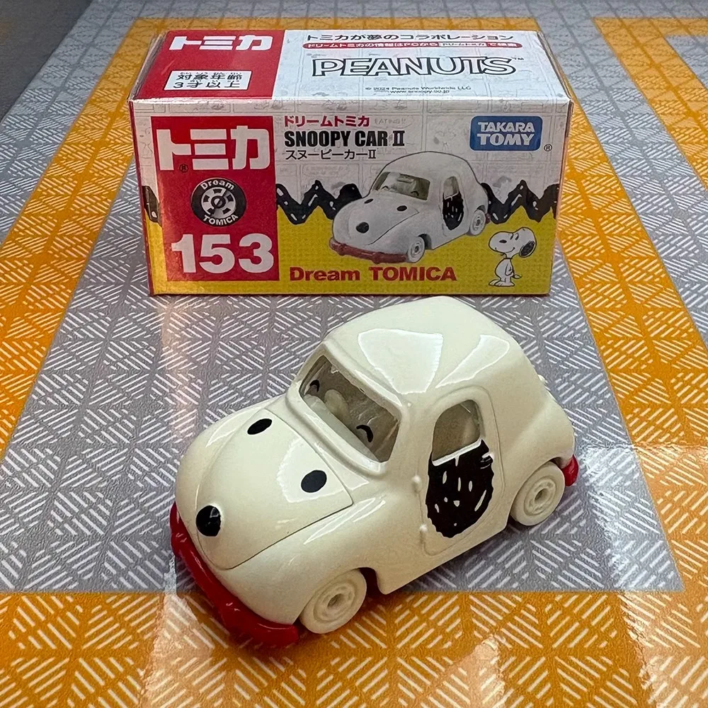 

TAKARA TOMY имитация литого под давлением сплава, модель автомобиля, игрушка Snoopy 153, собака, пилот автомобиля, игрушка для мальчика, праздничный подарок на день рождения для детей