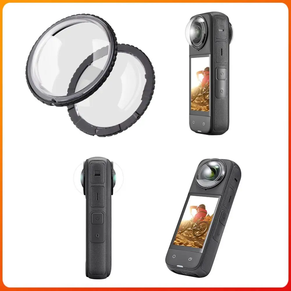

Защитные накладки для объектива Insta360 X4, защита от царапин, защитная рамка для объектива, стеклянная защитная крышка, аксессуары для спортивных камер