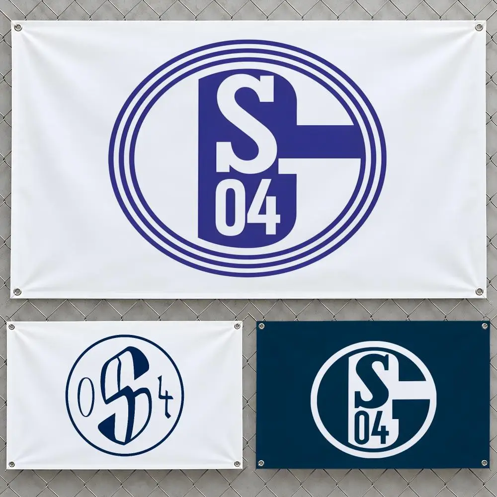 Flags Royal Wall Hanging Flag 04 Banners For Birthday Parties Outdoor Bedroom Football Club Dorm Blues Schalke Room Decor