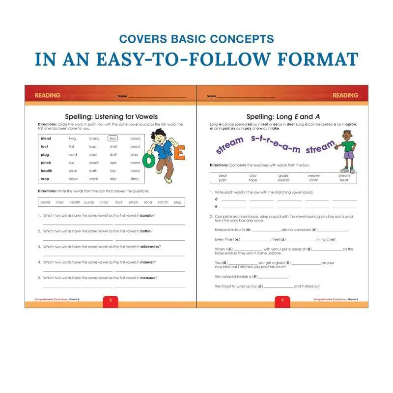 Comprehensive Curriculum Of Basic Skills 4th Grade Workbooks All Subject Carson Dellosa Carson Dellosa Education 9781483824130