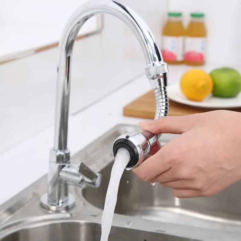 1PC Stainless Steel Universal 1080° Rotation Faucet Sprayer Head For Kitchen Washbasin Extension Faucet Bubbler Tap Splash Nozzle image 3