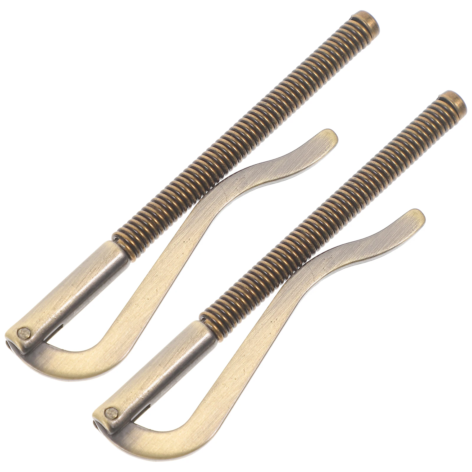 

2 Pcs Men and Women Metal Wallet Office Titanium Money Clip Zinc Alloy Spring Clips Fixing Clamp