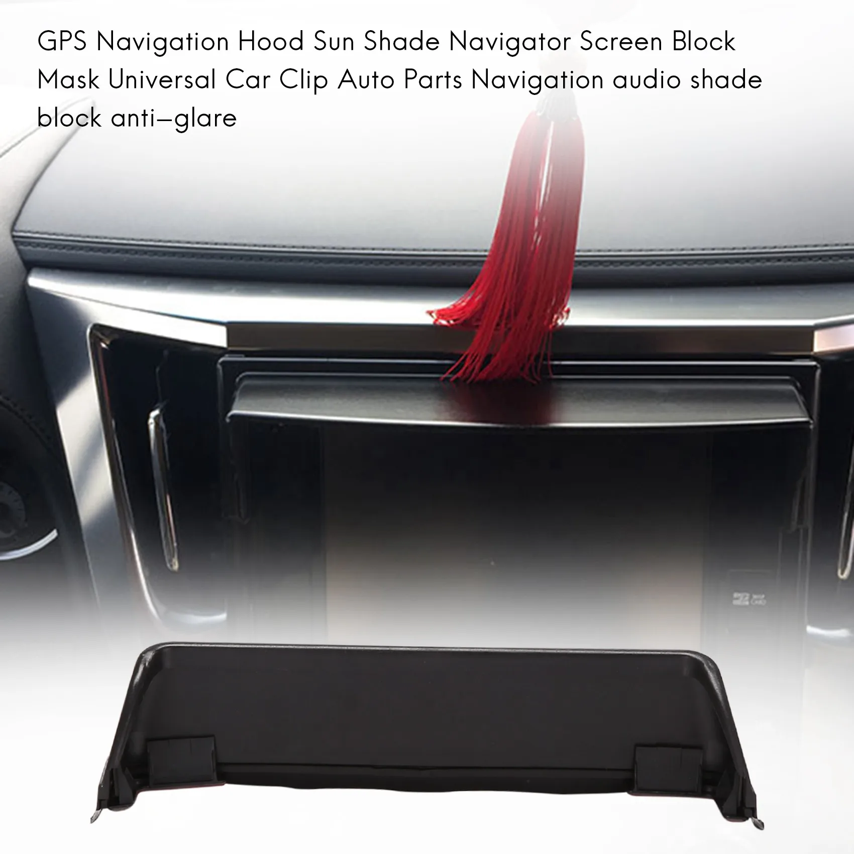 Customer Favorite GPS Navigation Hood Sun Shade Navigator Screen Block Mask Universal Car Clip Auto Parts Navigation Audio Shade
