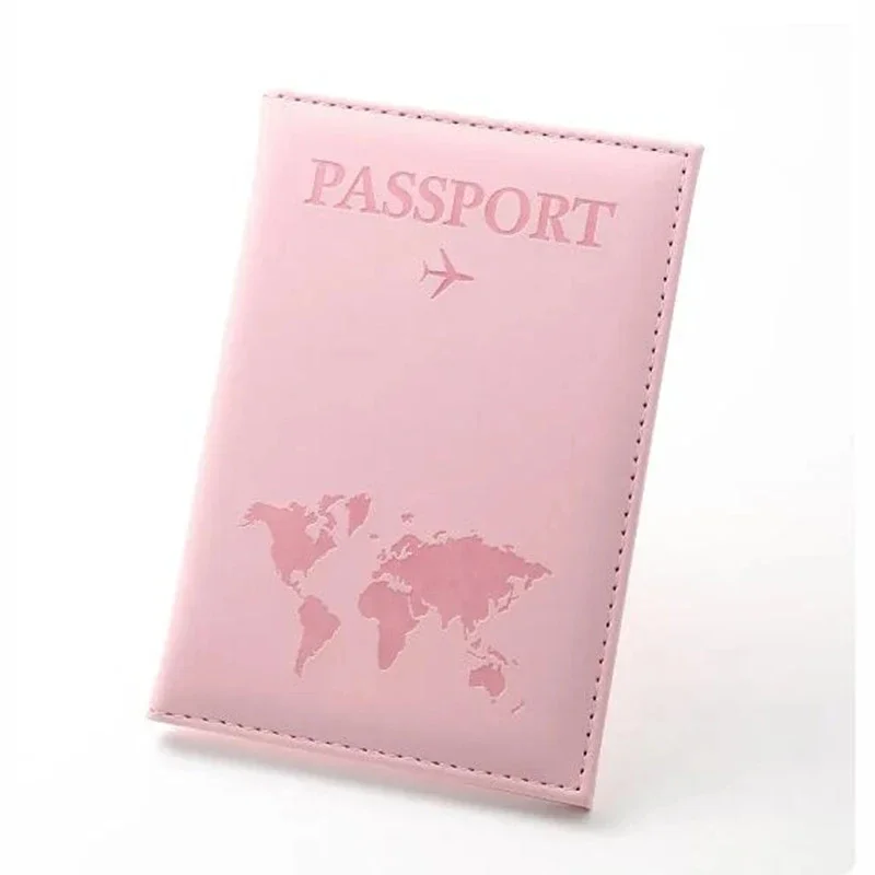 Leather Passport Holder For Men Business Travel Document Bag Passport Cover Passport Women Portable Bag PU Business Card Holder