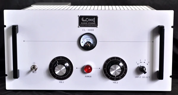 LC-100 CL300B 300B 6N8P tube single ended tube amplifier with pre-stage combined amplifier 60-level volume switch 14W 4/8ohm