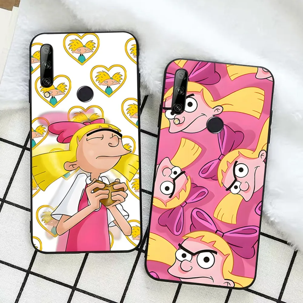 Hey A-Arnold H-Helga Phone Case For Huawei Honor 10 Lite 9 20 7A 9X 30 50 60 70 Pro Plus Soft Silicone Cover