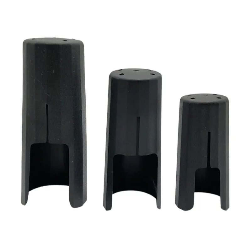 Black Alto/Tenor/Soprano  Saxophone Mouthpiece Ligature  Plastic Cap