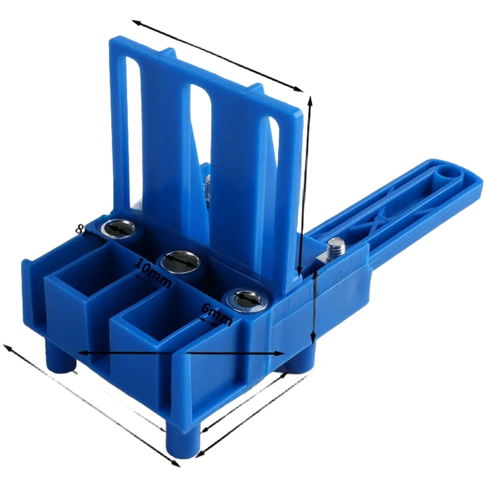 Stable Woodworking Drill Guide with Ergonomic Design and Precision-Set Aperture Positions for Straight Bore Holes