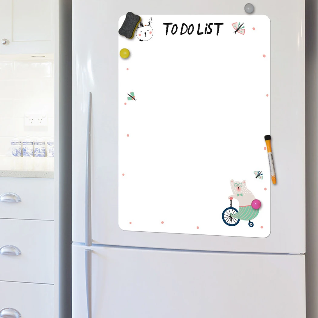 Refrigerator Magnet Board Sticker Rewritable Planner Planner Shopping Calendar Dry Wipe Family Fridge Magnetic