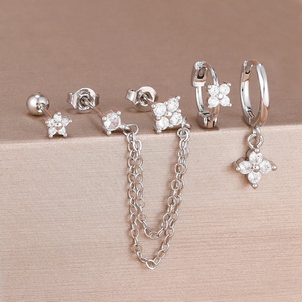 Body Jewelry Kit - 4PCS New Design Stainless Steel Chain