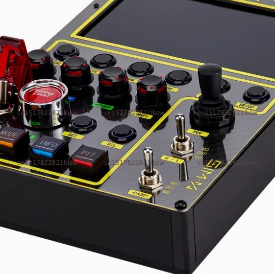 Central Control Box for Racing Simulator, RGB Dazzling Color Instrument Control Box for Logitech
