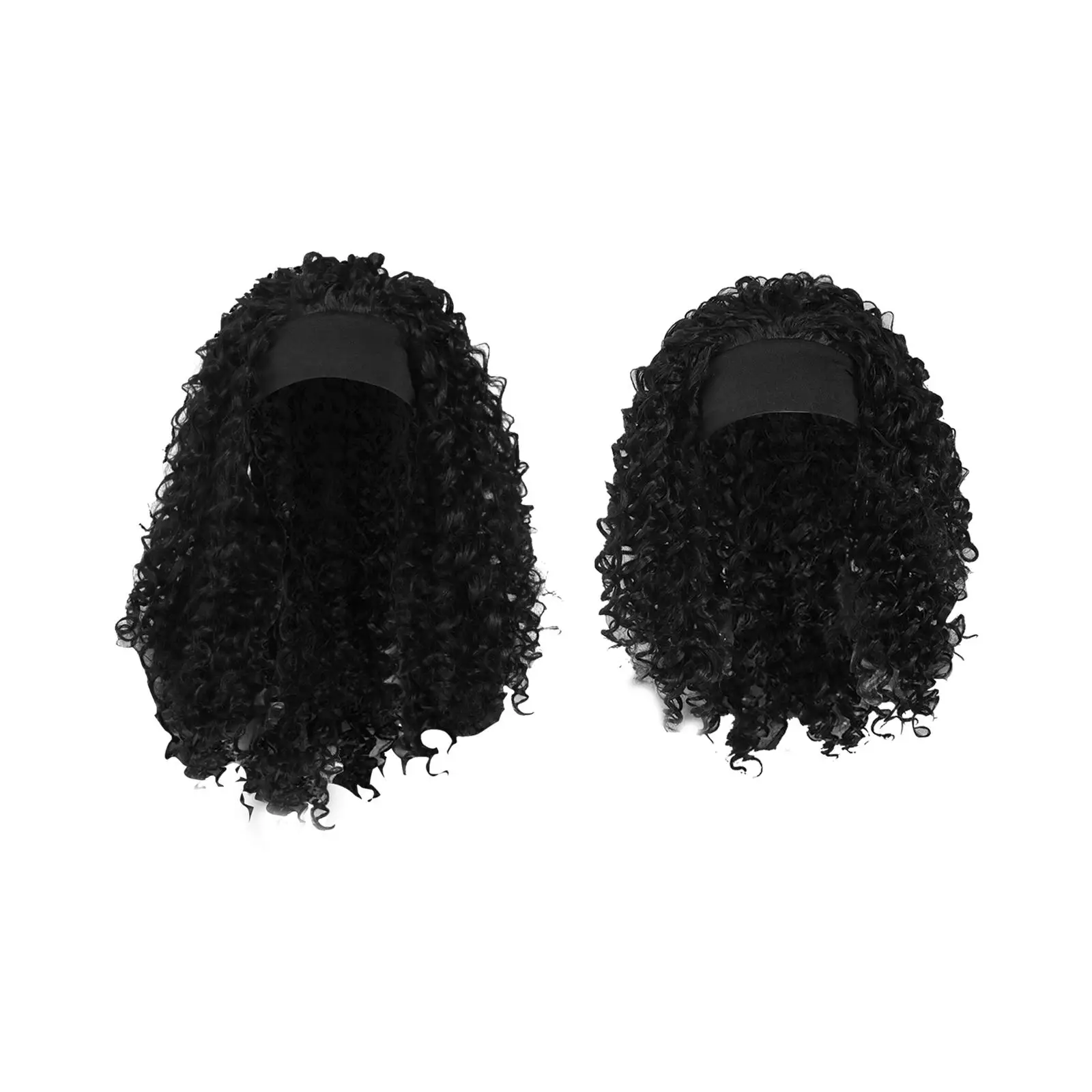 Fashion Afro curly Wig Medium Heat Resistant Girls for Daily Wear Work Birthday