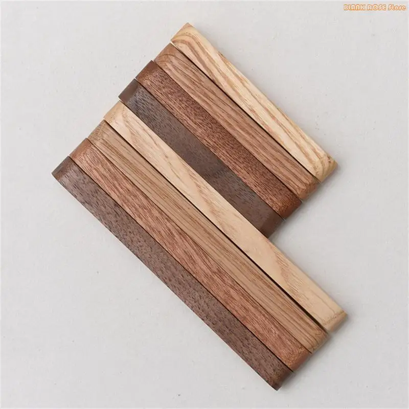K1AE Fridge Magnet Office Magnets Hexagon Wooden Stickers Message Board for Kitchen Refrigerator Home Door Stickers