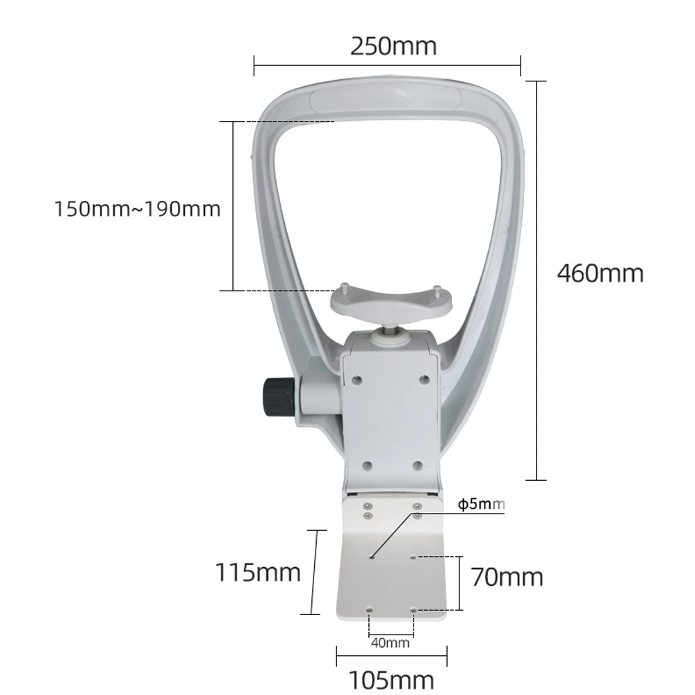 Optical Instrument Chin Rest Forehead Bracket Set For Auto Refractometer And Other Devices CR-11